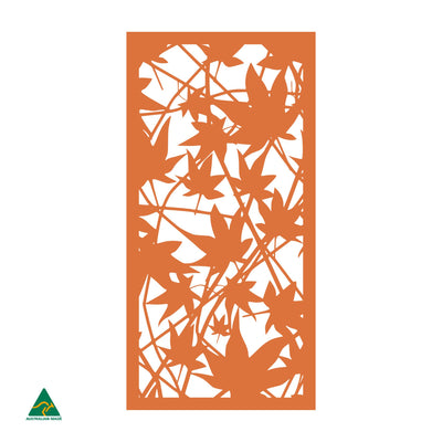 Maple Leaves Privacy Screen | Orange X 15 Gloss