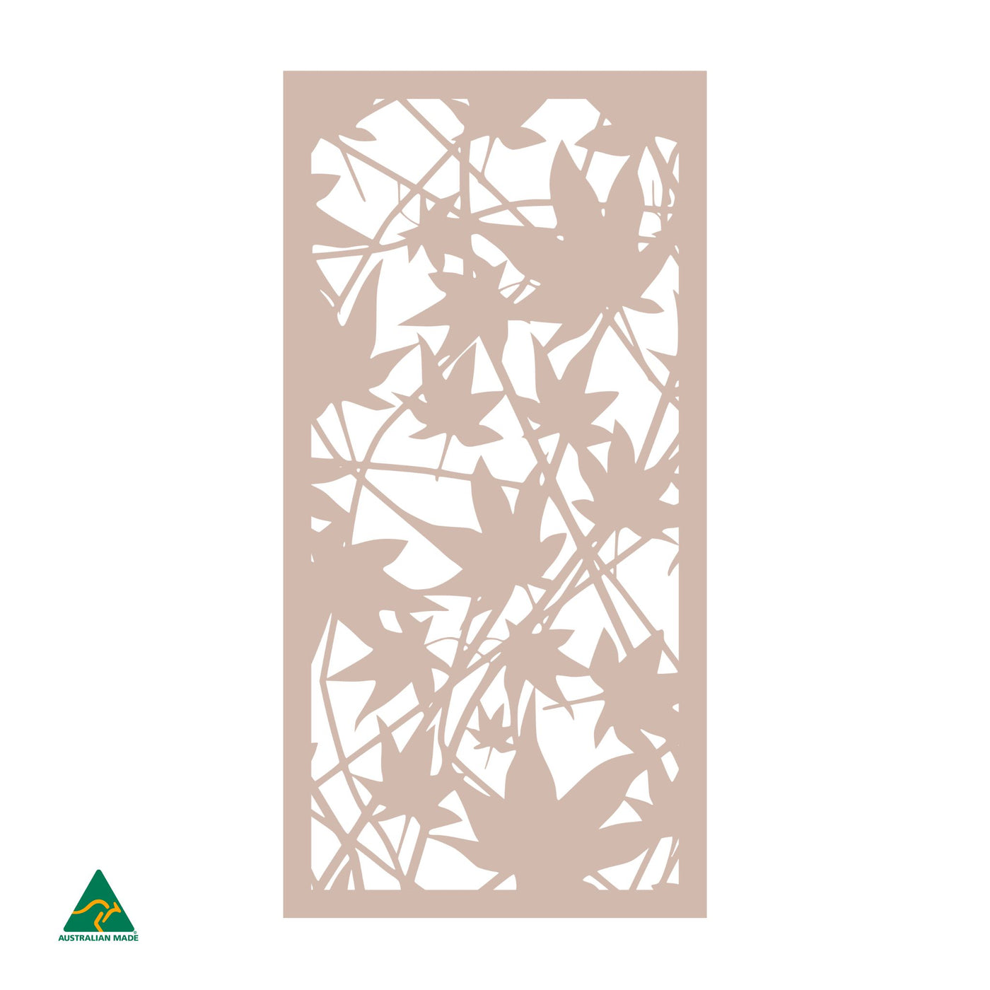 Maple Leaves Privacy Screen | Pink Sand Matt