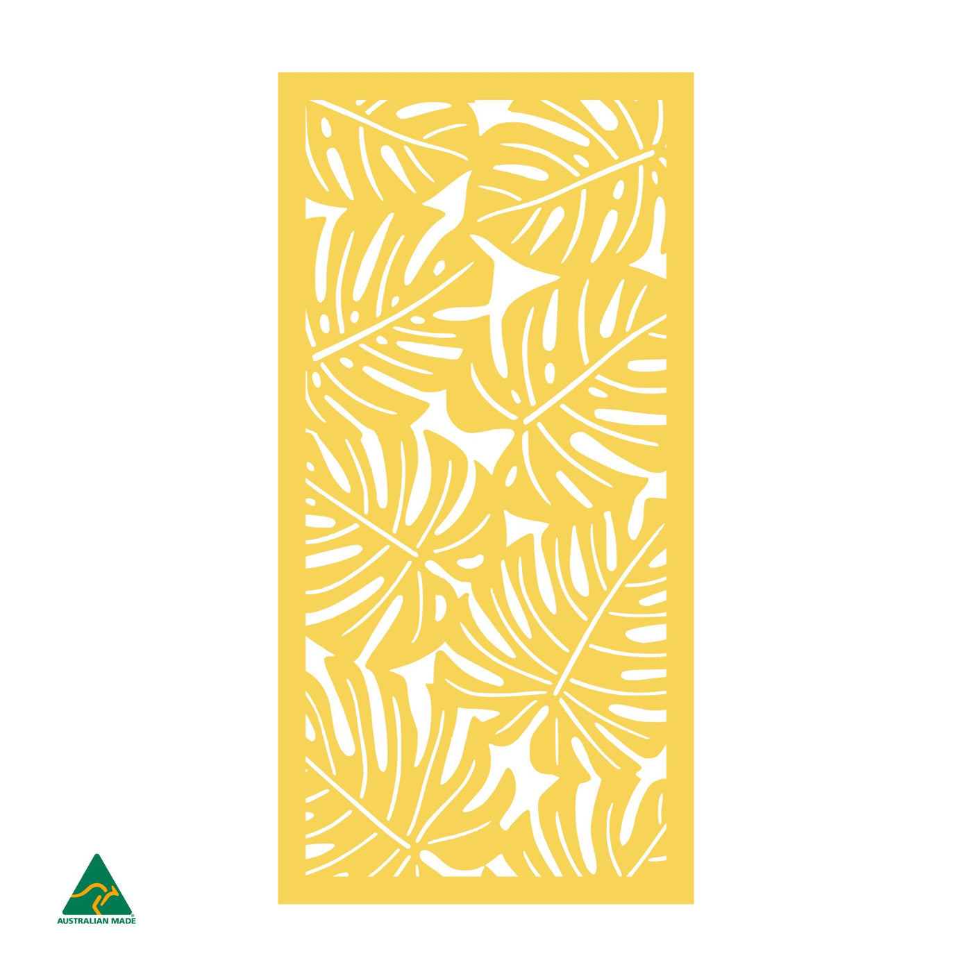 Monstera Privacy Screen | Lemon Yellow Gloss