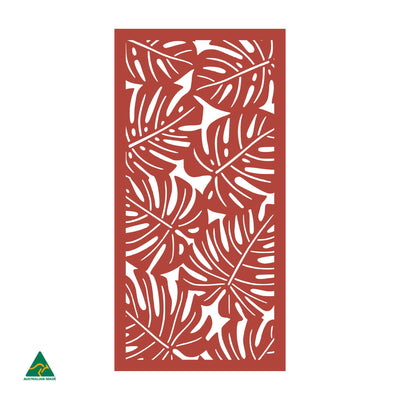 Monstera Privacy Screen | Signal Red Gloss