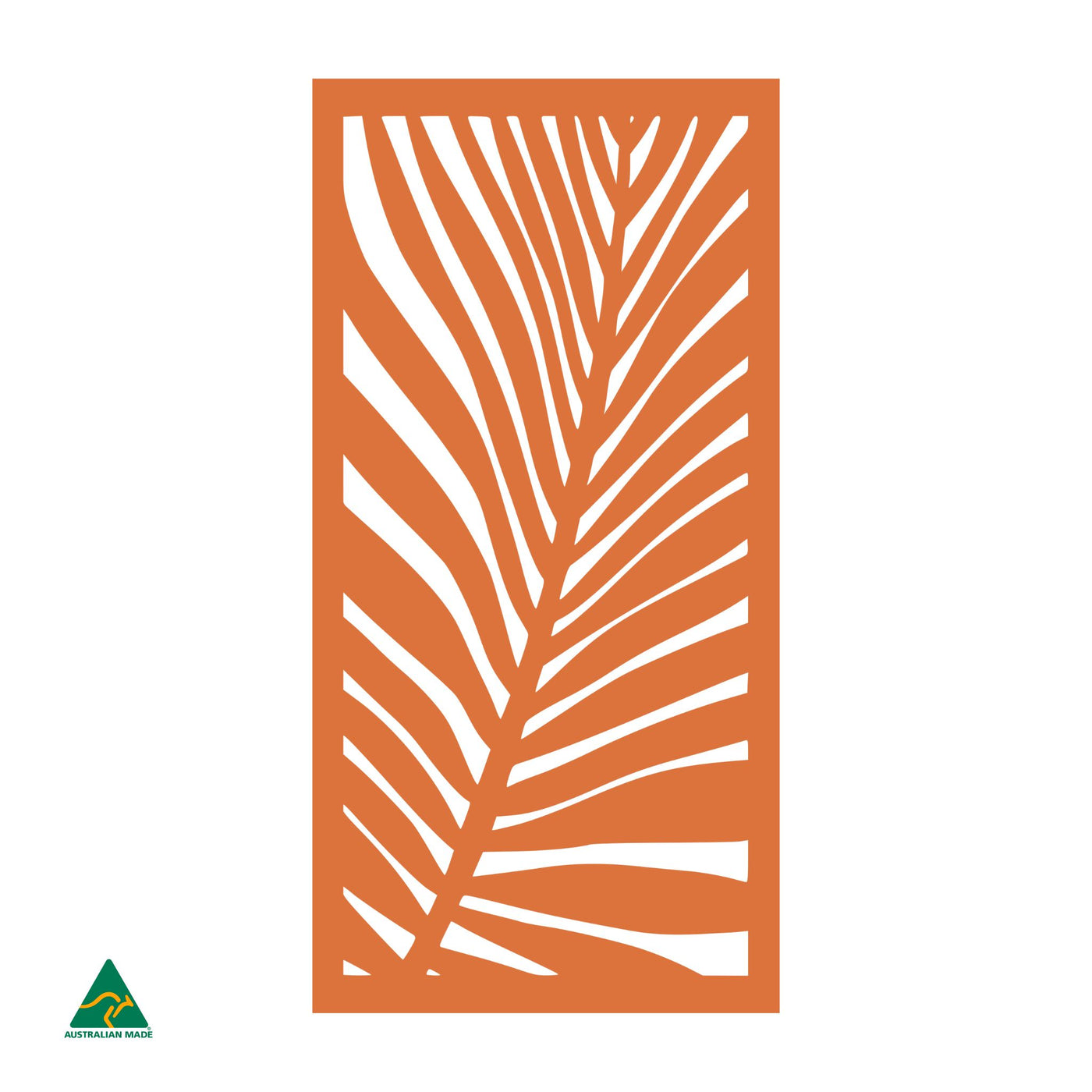 Palm Leaf Privacy Screen | Orange X15 Gloss