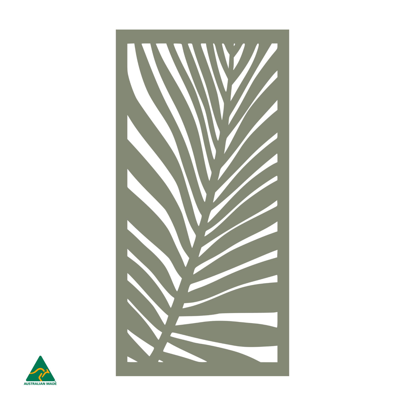 Palm Leaf Privacy Screen | Pale Eucalyptus Matt